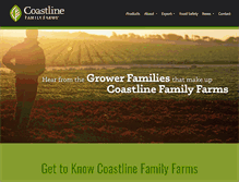 Tablet Screenshot of coastlinefamilyfarms.com